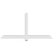 Ekena Millwork Eugene Architectural Grade PVC Gable Bracket, 72"W x 36"H x 4"D x 4"F, 12/12 Pitch GBP072X36X0404EUG00 - alternate 2